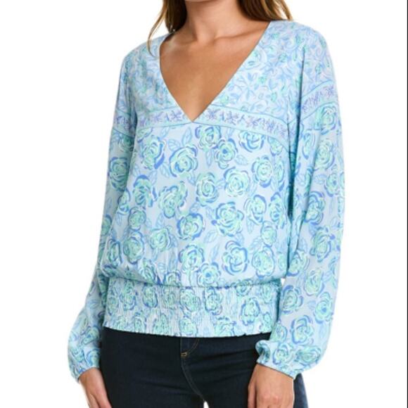 Sail to Sable Smocked Top - Picture 1 of 8